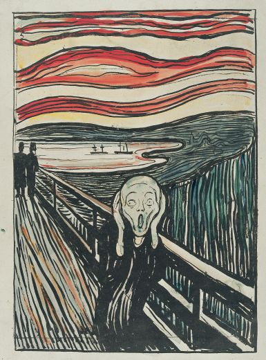 The Scream. Litograph